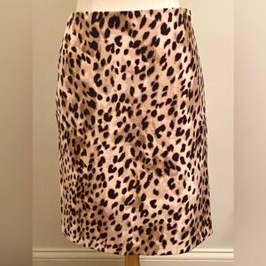 Philosophy Brown Tan Animal Print SZ 6 Mob Wife Indie Sleaze Edgy Pencil Skirt